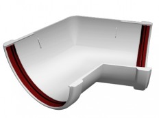 Угол желоба 135гр. универсальный ПВХ Grand Line Стандарт