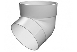 Колено трубы 67гр. ПВХ Grand Line Стандарт