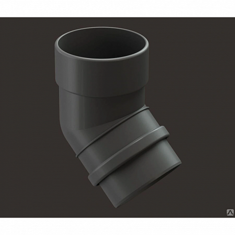 Колено 45 водосточная система Lux Дёке