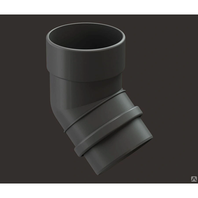 Колено 45 водосточная система Lux Дёке