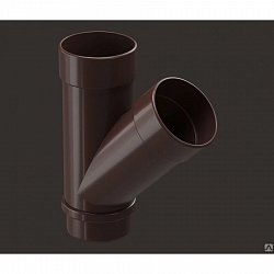 Тройник 45 водосточная система Lux Дёке