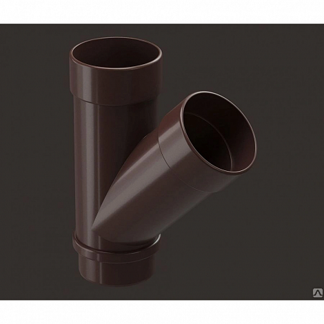 Тройник 45 водосточная система Lux Дёке