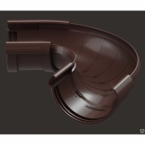 Угол регулируемый водосточная система Lux Дёке