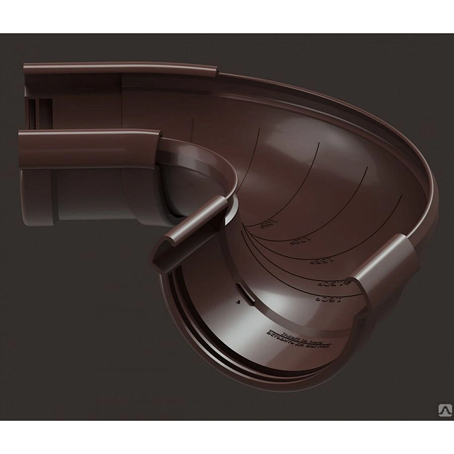 Угол регулируемый водосточная система Lux Дёке