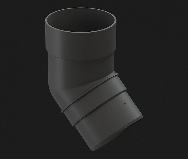 Колено 45 водосточная система Дёке