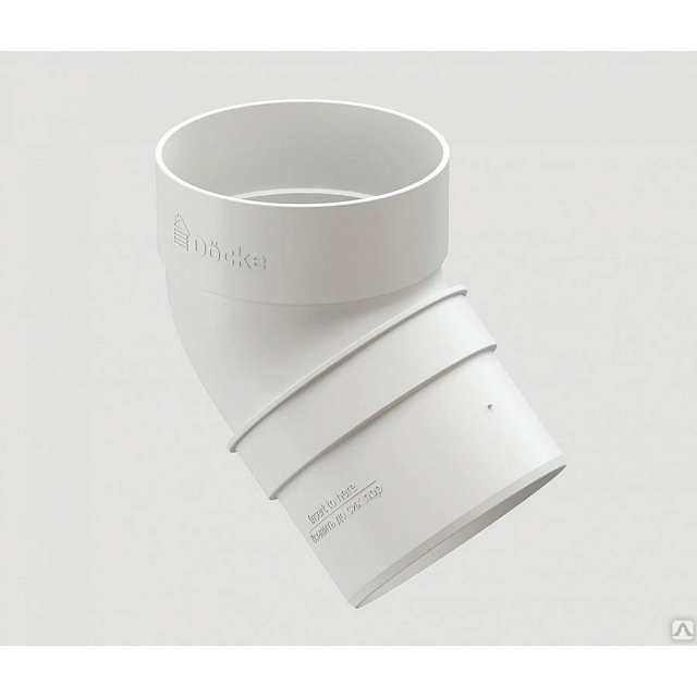 Колено 45 водосточная система Дёке