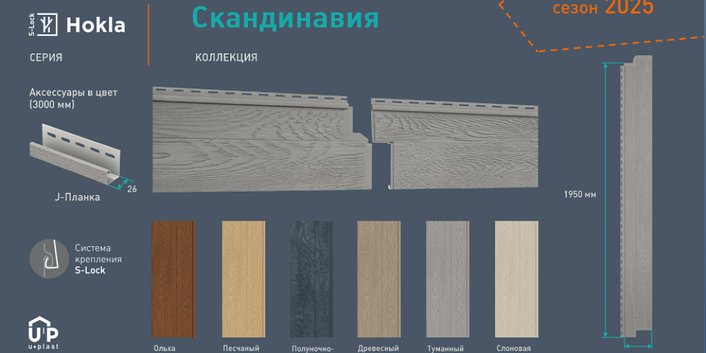 Новая коллекция сайдинга  Скандинавия 