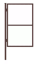 Каркас калитки из профильной трубы