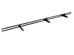 Снегозадержатель трубчатый для фальцевой кровли L=3000мм 