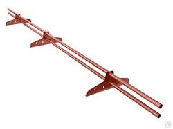 Снегозадержатель трубчатый BORGE NewLine, 3 метра, 3 опоры 