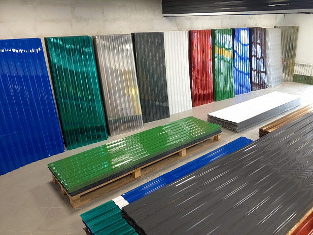 Профлист пэт (пластик), 3м, толщиной 1мм