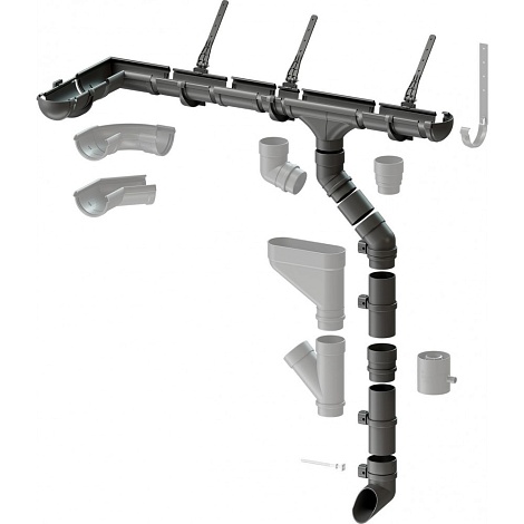 Комплект водосточной системы DOCKE LUX