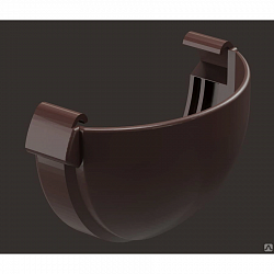 Заглушка желоба водосточная система Lux Дёке